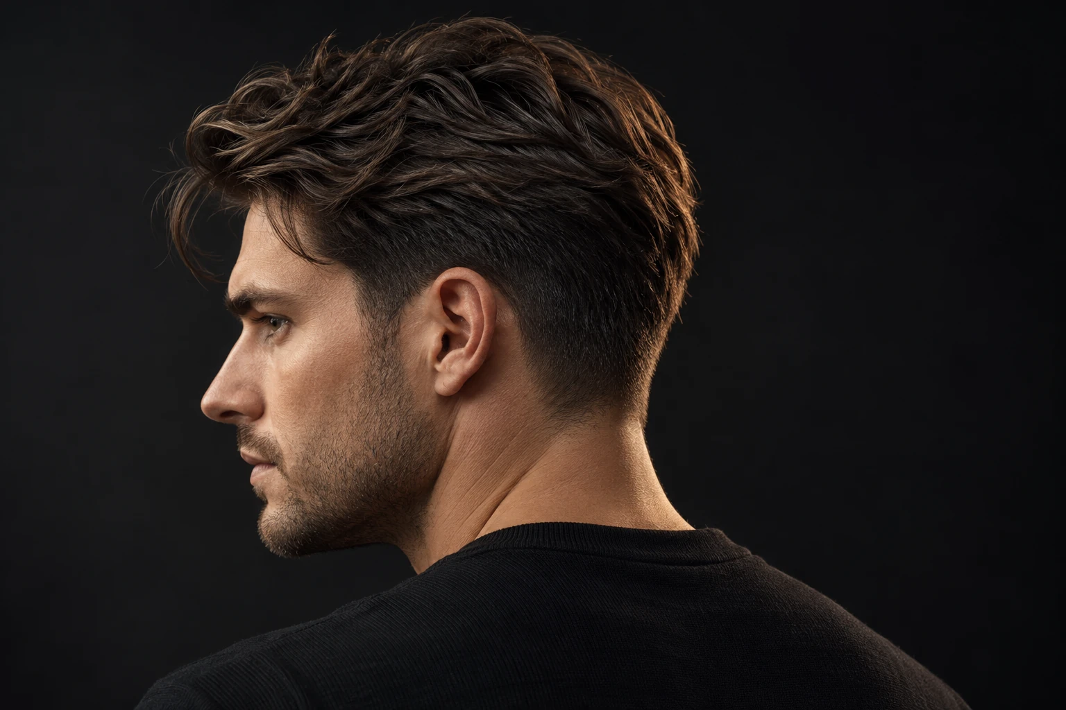 Textured scissor cut, editorial inspiration